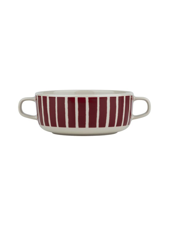 Marimekko - Oiva Piccolo -kahvallinen kulho 5 dl - STONEWARE, BURGUNDY | Stockmann - photo 1