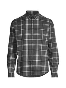 CONSTRUE - Eckero Slim Fit Check -flanellipaita - GREY MEL. CHECK COMBO | Stockmann