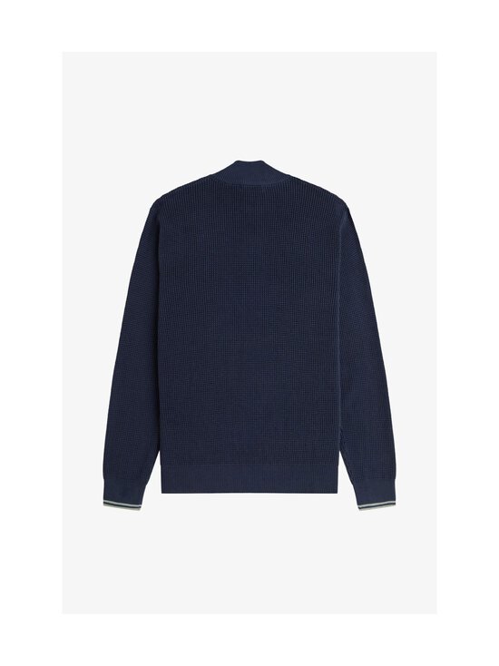 Fred Perry - Waffle Stitch Half Zip -neulepaita - 738 DARK AIRFORCE | Stockmann - photo 2