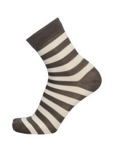 Sukkamestarit - Meriinovillased sokid Vire Raita - TAUPE- SOFT WHITE | Stockmann