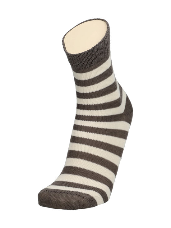 Sukkamestarit - Meriinovillased sokid Vire Raita - TAUPE- SOFT WHITE | Stockmann - photo 3