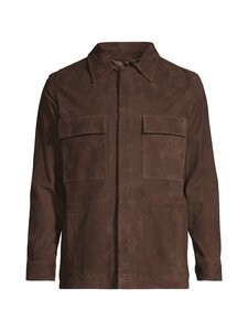 SAND Copenhagen - Aiden Pocket zamšādas virskrekls - 290 DARK BROWN | Stockmann