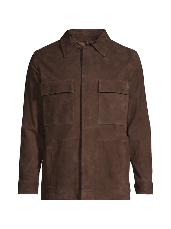 SAND Copenhagen - Aiden Pocket zamšādas virskrekls - 290 DARK BROWN | Stockmann - photo 1