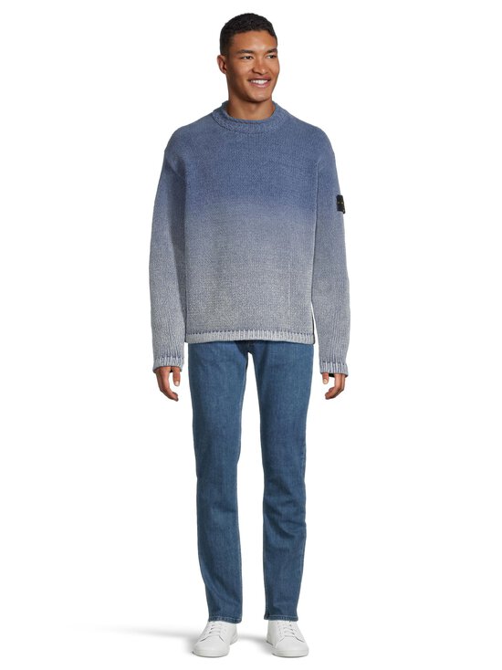 Stone Island - Logo Patch Crew Neck -neulepaita - V0024 DARK BLUE | Stockmann - photo 2