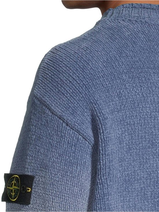 Stone Island - Logo Patch Crew Neck -neulepaita - V0024 DARK BLUE | Stockmann - photo 6