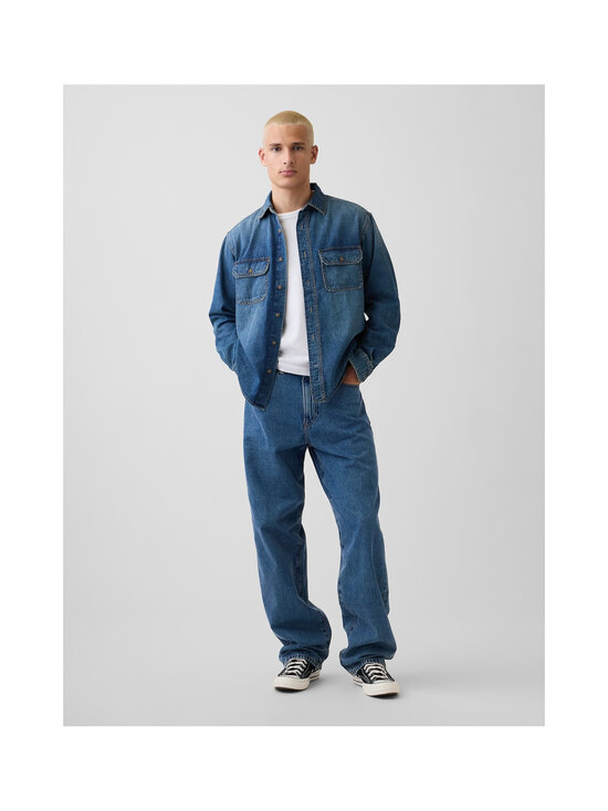 GAP - Relaxed Fit džinsa krekls - WORN DARK TINT | Stockmann - photo 3