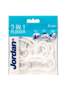 Jordan - Flosser 3-in-1 dental flosser 36 pcs Jordan - Flosser 3-in-1 dental flosser 36 pcs | Stockmann