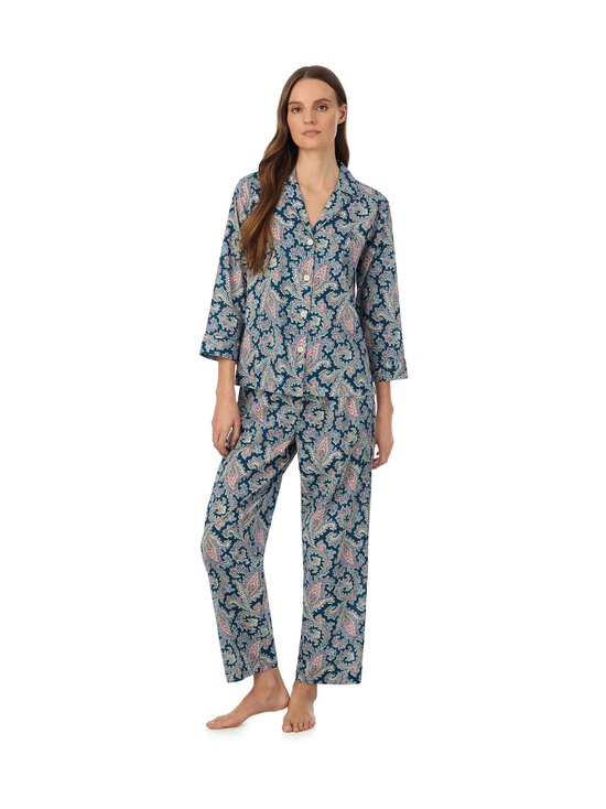 Lauren Ralph Lauren - Notch Collar Ankle -pyjama 2-osainen - 942 MULTIPAIS | Stockmann - photo 1
