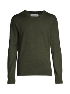 CONSTRUE - Dubai V-Neck merīnvilnas džemperis - DK.GREEN 105222 | Stockmann