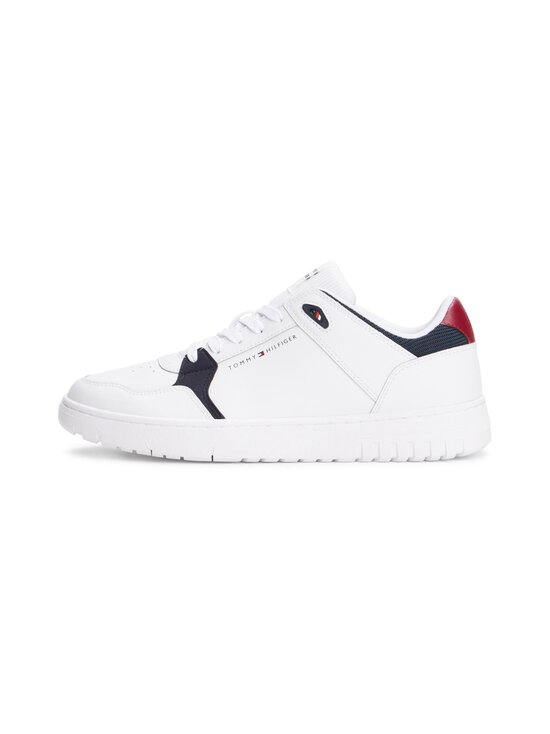 Tommy Hilfiger - Basket Core Light Leather Mix -sneakerit - YBS WHITE - photo 4 Tommy Hilfiger - Basket Core Light Leather Mix -sneakerit - YBS WHITE | Stockmann - photo 4