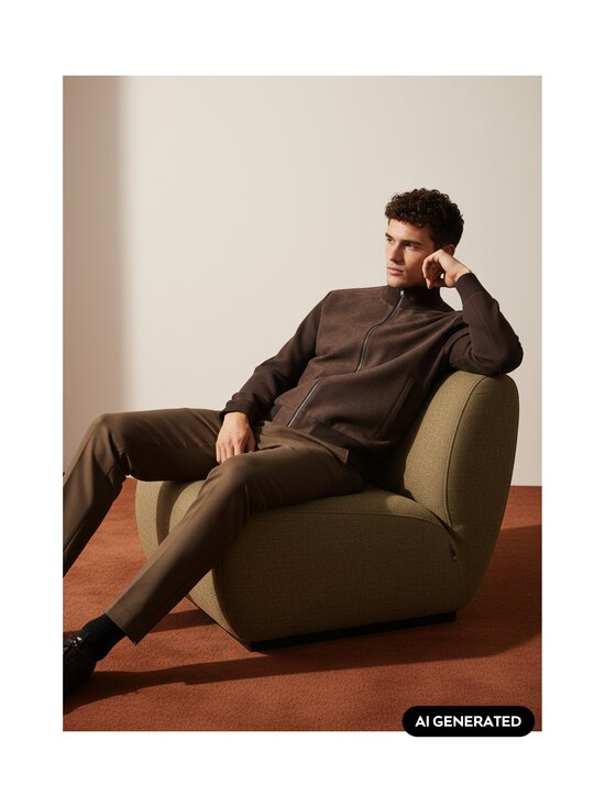 BOSS - Meter-nahkatakki - 209 DARK BROWN | Stockmann - photo 5