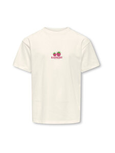 KIDS ONLY - KogCarina Life Loose t-krekls - CLOUD DANCER PRINT:RASPBERRY | Stockmann