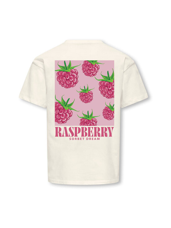 KIDS ONLY - KogCarina Life Loose t-krekls - CLOUD DANCER PRINT:RASPBERRY | Stockmann - photo 2