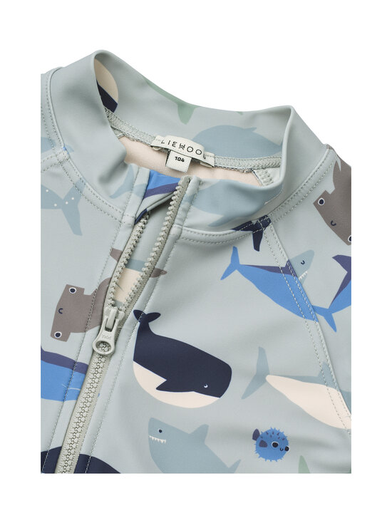 Liewood - Max Printed Jumpsuit -uimahaalari - 2619 SHARK / DOVE BLUE | Stockmann - photo 3