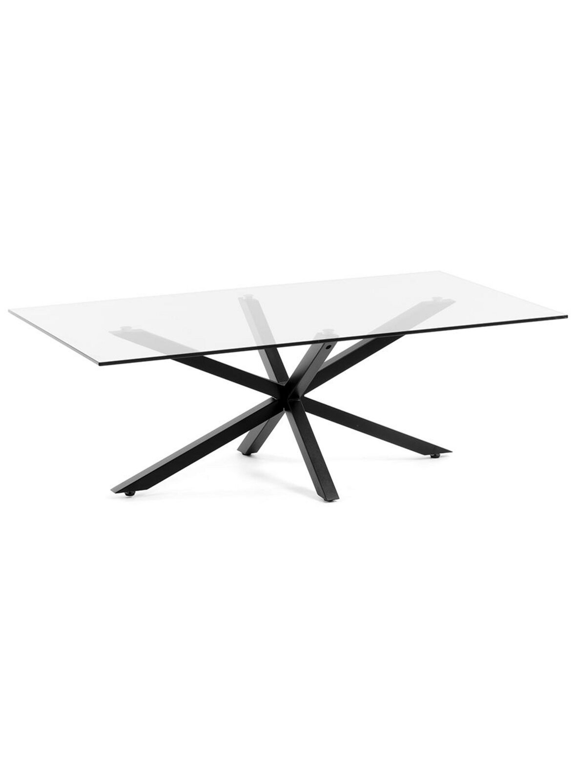 Argo-sohvapöytä musta/lasi 130 x 70 cm