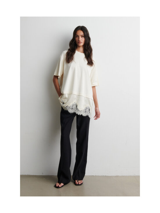 SECOND FEMALE - Vaccara Lace -trikoopaita - 1027 EGRET | Stockmann - photo 3