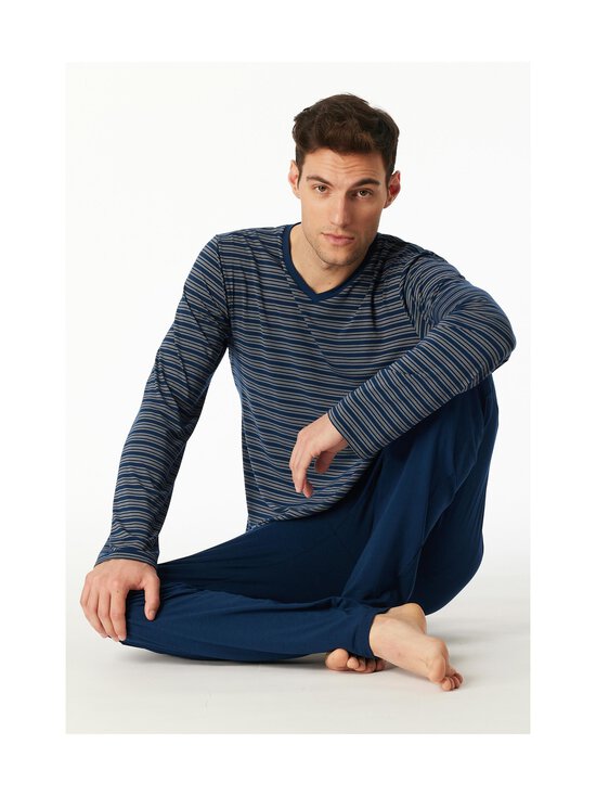 Schiesser - Long-pyjama 2-osainen - 803 DARK BLUE - photo 4 Schiesser - Long-pyjama 2-osainen - 803 DARK BLUE | Stockmann - photo 4