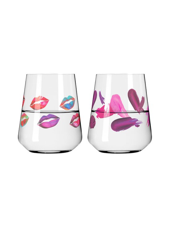 Ritzenhoff - Fashion Waterglass Lips -juomalasi 2 kpl - PINK | Stockmann - photo 2