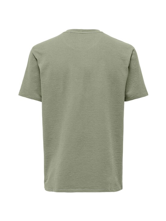 Only & Sons - Onskian Seersucker t-krekls - SEAGRASS | Stockmann - photo 2