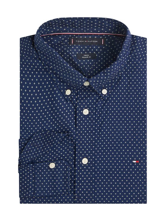 Tommy Hilfiger - Flex Poplin Regular Fit krekls ar apkakli - 0GY PREPPY NAVY / NEWSPRINT - photo 4 Tommy Hilfiger - Flex Poplin Regular Fit krekls ar apkakli - 0GY PREPPY NAVY / NEWSPRINT | Stockmann - photo 4