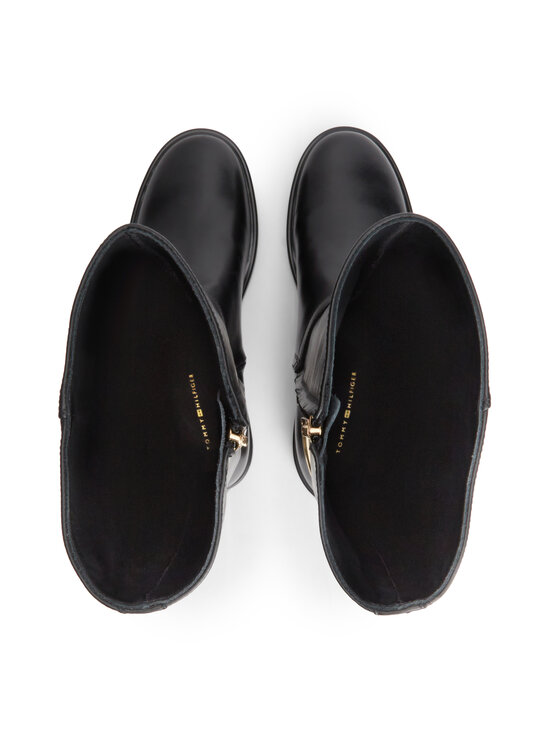 Tommy Hilfiger - Stud Leather Knee Riding -saappaat - BDS BLACK | Stockmann - photo 4