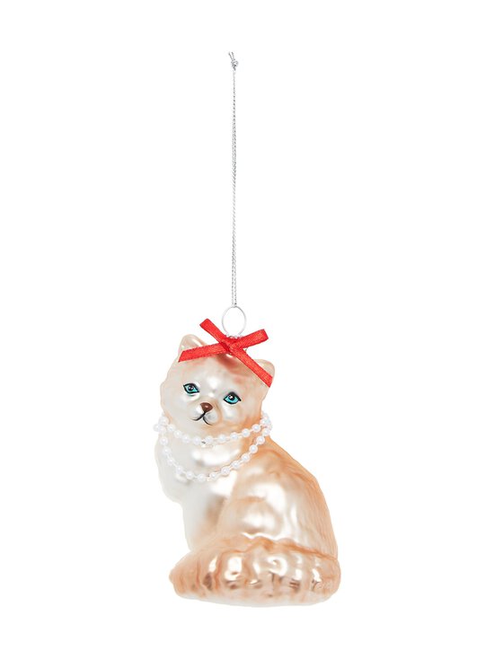Casa Stockmann - Cat With Pearls -joulukoriste - PINK | Stockmann - photo 1