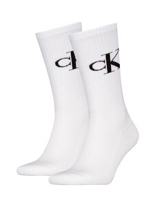 Calvin Klein - CKJ Monogram -sukat 2-pack - 002 WHITE | Stockmann