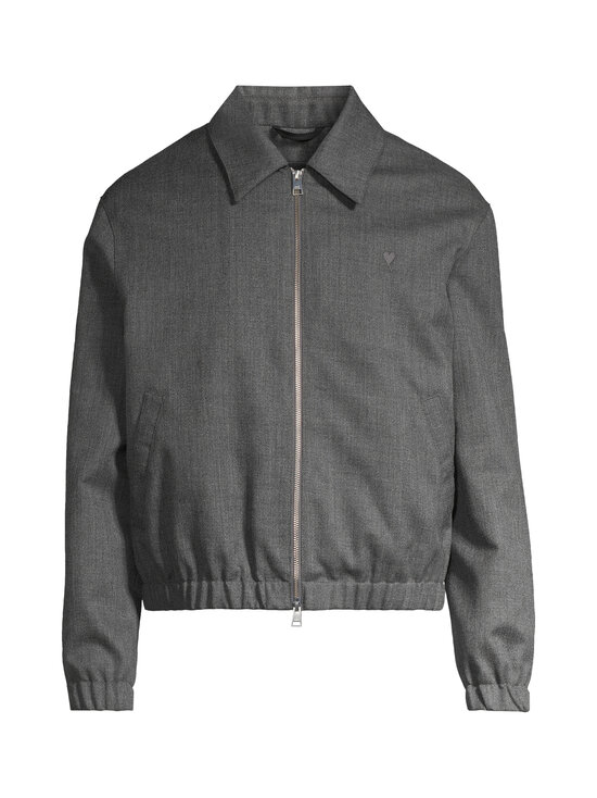 Ami Paris - Ami De Coeur Padded Zipped -takki - A189 GRIS CARBONE | Stockmann - photo 1