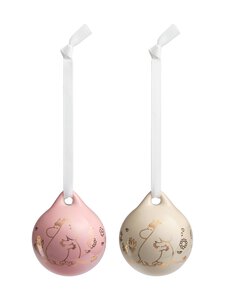 Moomin Arabia - Muumi Gift of Love Gold -joulupallo 2 kpl - MULTICOLOR | Stockmann