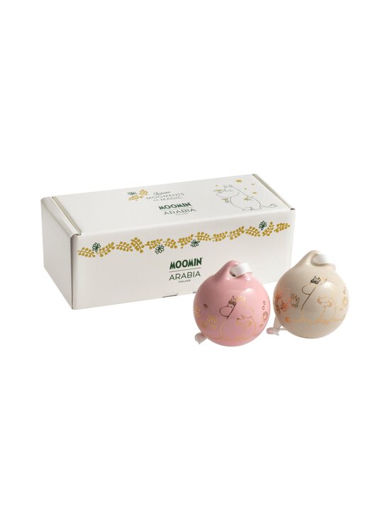 Moomin Arabia - Muumi Gift of Love Gold -joulupallo 2 kpl - MULTICOLOR | Stockmann - photo 2