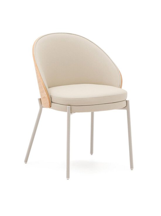 Kave Home - Eamy-tuoli beige keinonahka/saarni - BEIGE | Stockmann - photo 1
