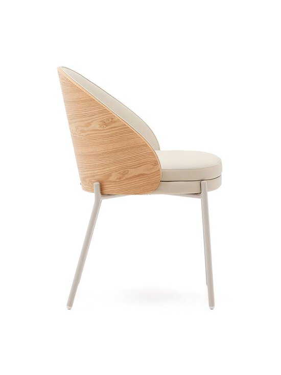 Kave Home - Eamy-tuoli beige keinonahka/saarni - BEIGE | Stockmann - photo 4