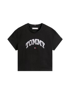 Tommy Hilfiger - Varsity Sateen Graphic t-krekls - BDS BLACK | Stockmann