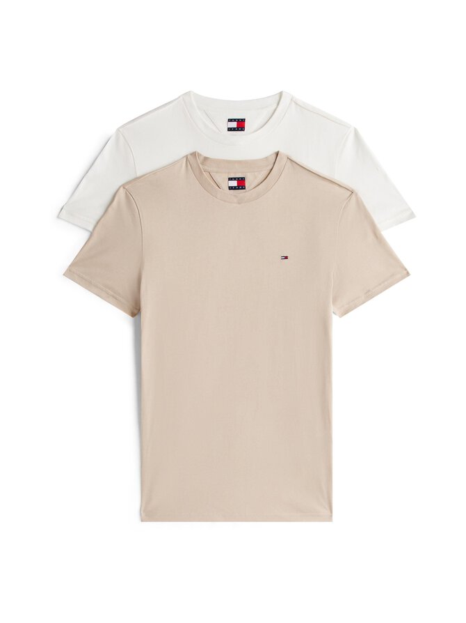 Tommy Jeans - Slim Jersey T-paita 2-pack - Miehet