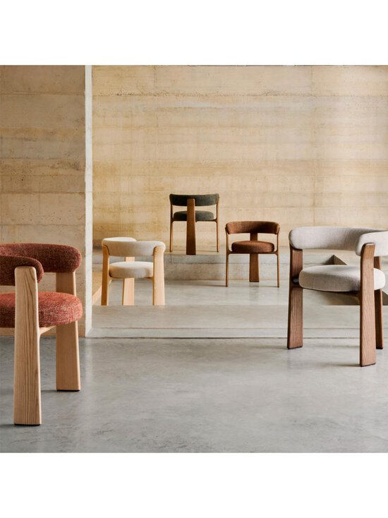 Kave Home - Granite-tuoli kolmijalkainen punaruskea chenille / saarni - PINK | Stockmann - photo 7