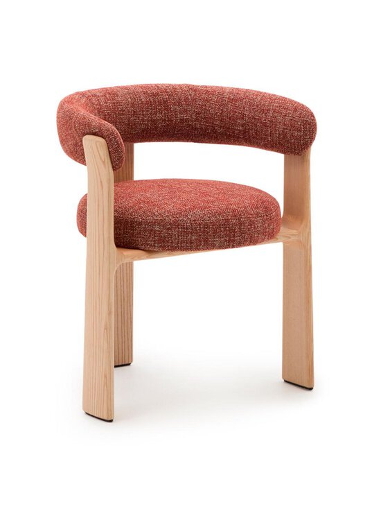 Kave Home - Granite-tuoli kolmijalkainen punaruskea chenille / saarni - PINK | Stockmann - photo 1