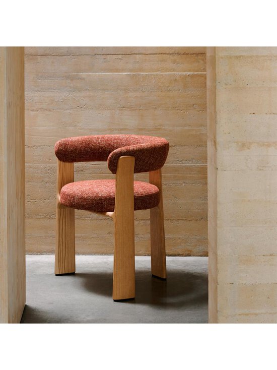 Kave Home - Granite-tuoli kolmijalkainen punaruskea chenille / saarni - PINK | Stockmann - photo 3