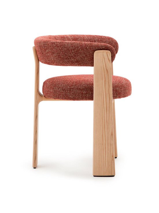 Kave Home - Granite-tuoli kolmijalkainen punaruskea chenille / saarni - PINK | Stockmann - photo 2