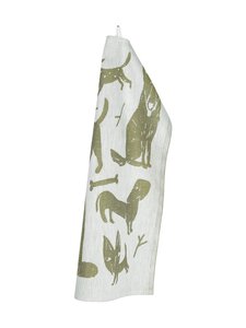 Lapuan Kankurit - Koirapuisto-keittiöpyyhe 46 x 70 cm - 62 WHITE-OLIVE | Stockmann