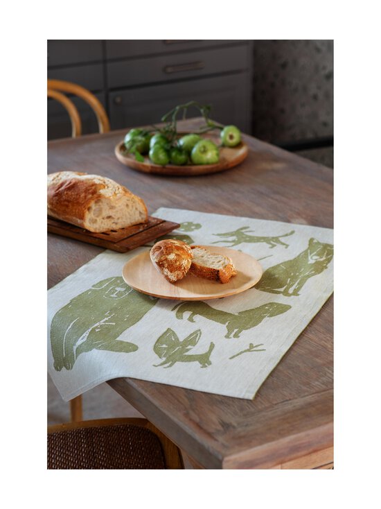 Lapuan Kankurit - Koirapuisto-keittiöpyyhe 46 x 70 cm - 62 WHITE-OLIVE - photo 2 Lapuan Kankurit - Koirapuisto-keittiöpyyhe 46 x 70 cm - 62 WHITE-OLIVE | Stockmann - photo 2
