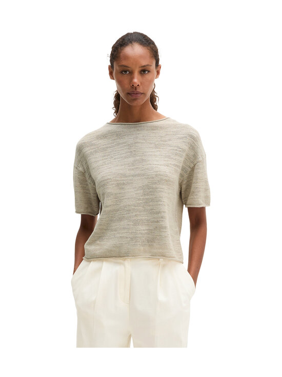 Marc O'Polo - Lyhythihainen neulepaita - 0914 LINEN BEIGE | Stockmann - photo 2