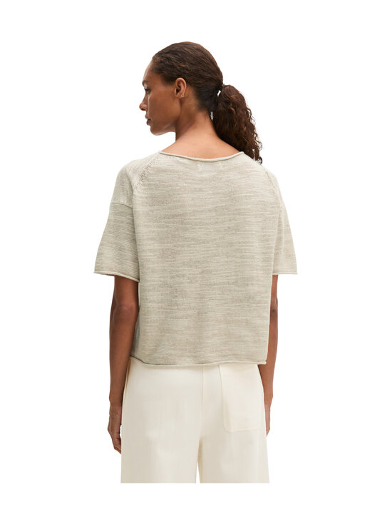 Marc O'Polo - Lyhythihainen neulepaita - 0914 LINEN BEIGE | Stockmann - photo 3