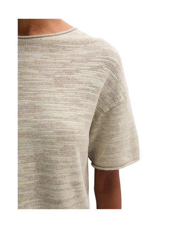 Marc O'Polo - Lyhythihainen neulepaita - 0914 LINEN BEIGE | Stockmann - photo 4