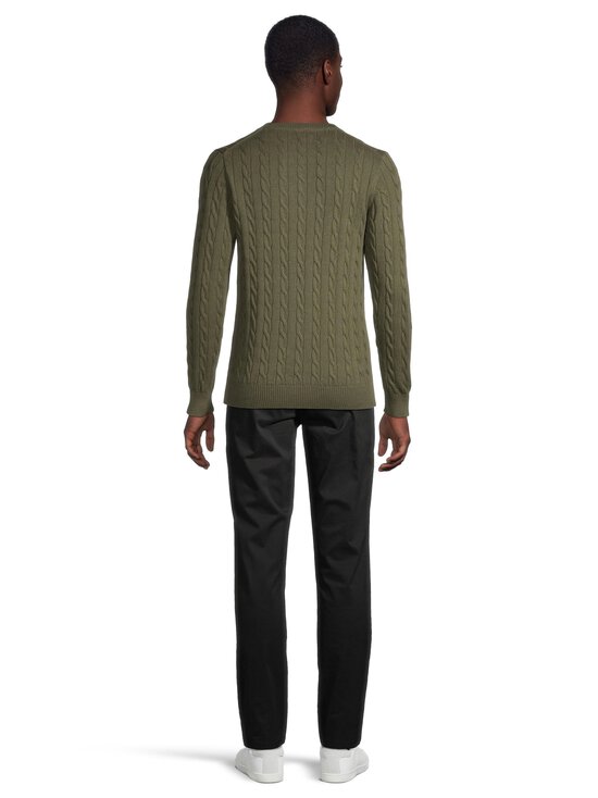GANT - Palmikkoes kampsun Classic Cotton - 384 KHAKI GREEN MEL | Stockmann - photo 3