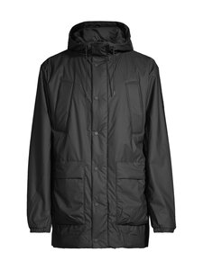 Rains - Lohja Long Insulated Cargo W3T2 - topattu sadetakki - BLACK | Stockmann