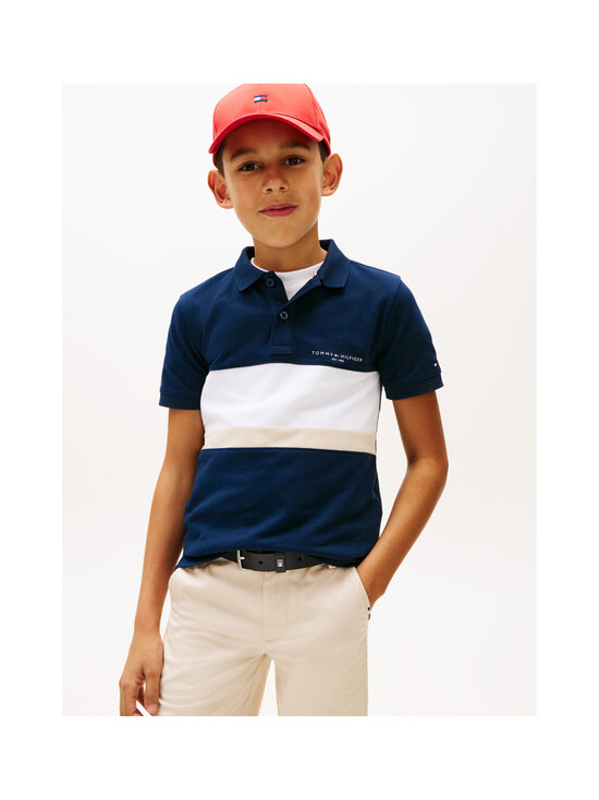 Tommy Hilfiger - Mini Corp -pikeepaita - C1G DARK NIGHT NAVY COLOURBLOCK | Stockmann - photo 4