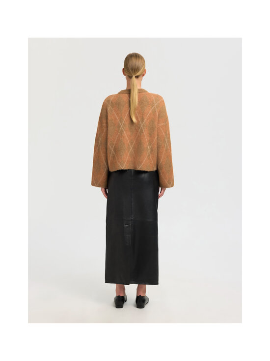 Selected - Slflulu Brushed Argyle džemperis - GOLDEN BROWN DETAIL:BIRCH AND ERMINE ARGYLE | Stockmann - photo 3