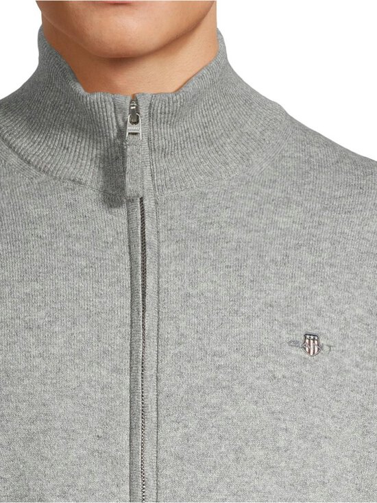 GANT - Superfine Zip -villaneuletakki - 93 GREY MELANGE - photo 4 GANT - Superfine Zip -villaneuletakki - 93 GREY MELANGE | Stockmann - photo 4