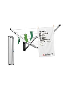 Brabantia - Seinale kinnitatav riietekuivatusrest WallFix - GREY | Stockmann
