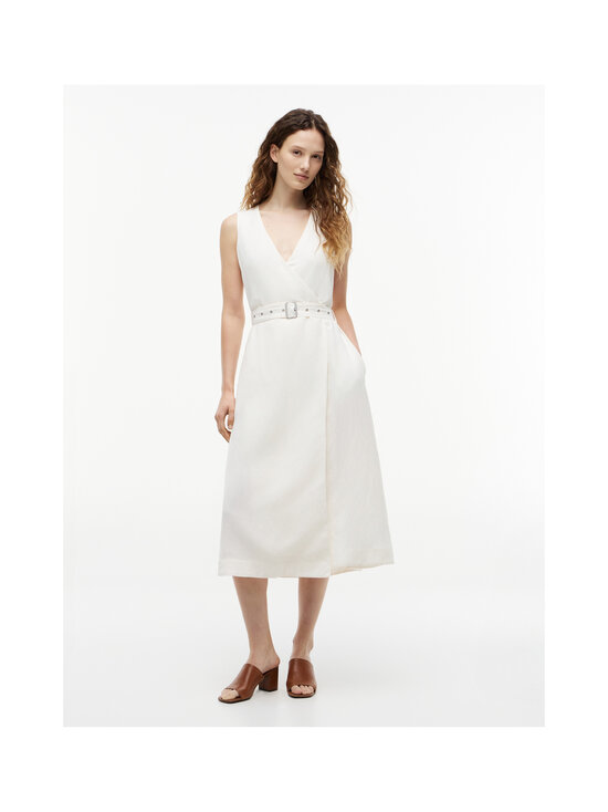 Tommy Hilfiger - Vyöllinen midimekko - YA8 IVORY SILK | Stockmann - photo 2